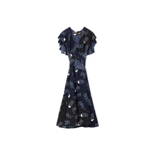 LOEWE Short Sleeved Dresses Women's Blue