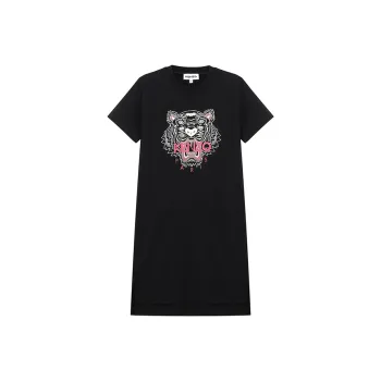 KENZO Short Sleeved Dresses Women's Black