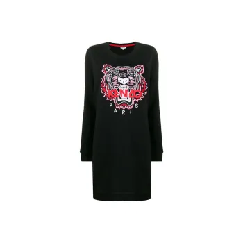 KENZO Logo Embroidered Mini Dress