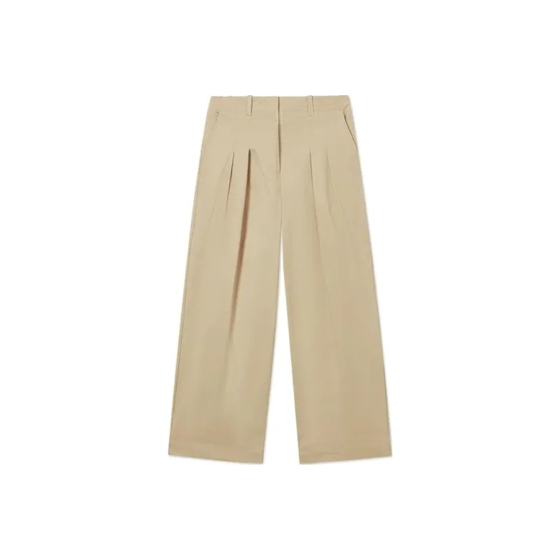 LACOSTE SS25 Casual Pants Women's Milk Coffee-0