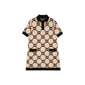 GUCCI SS23 Short Sleeved Dresses Women's Ecru