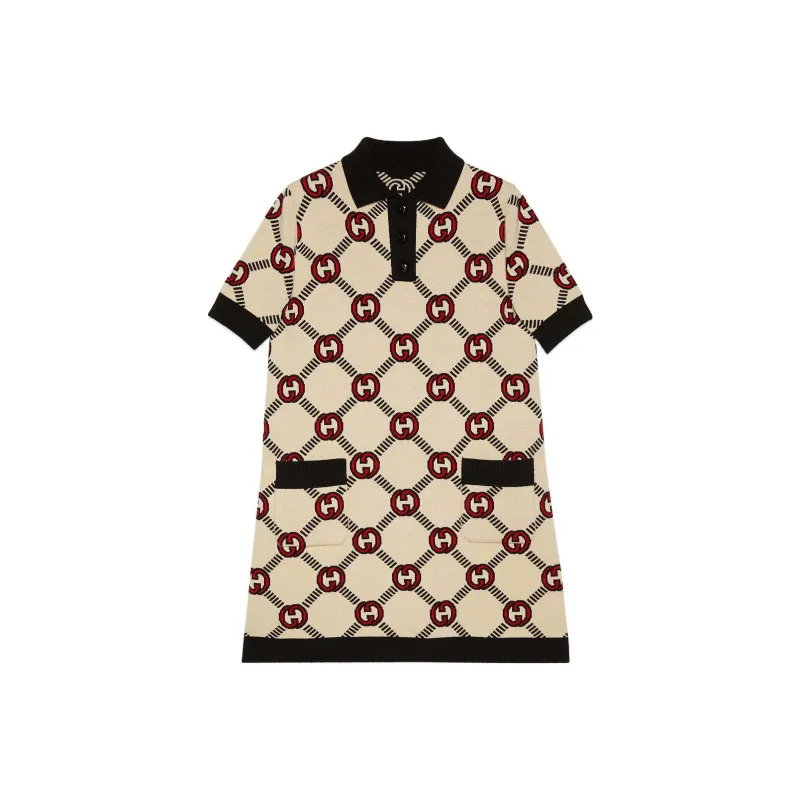 GUCCI SS23 Short Sleeved Dresses Women's Ecru-0