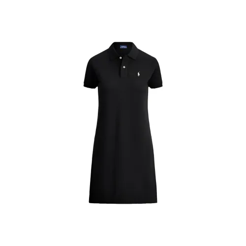 Polo Ralph Lauren SS23 Short Sleeved Dress Women's Black