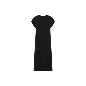 Massimo Dutti Short Sleeved Dresses Women's Black