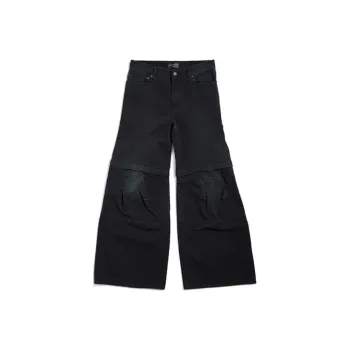 Balenciaga SS25 Jeans Regular Fit Women's Black