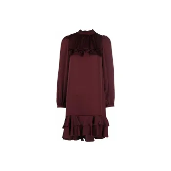 See By Chloe Long-Sleeved Dresses Women's Brown