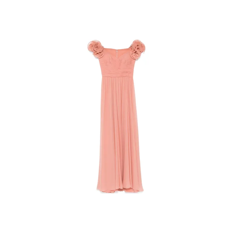 ELIE SAAB Silk Off shoulder Dress-0