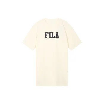 FILA Short Sleeved Dress Women's Milk Salt White