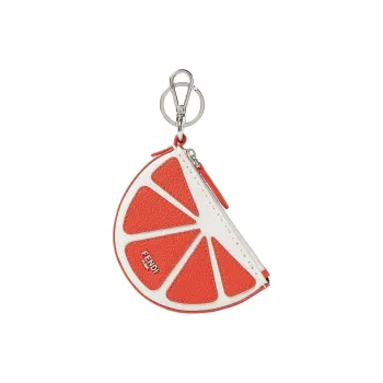FENDI Calfskin Bag Charm Bag Merch Unisex Red