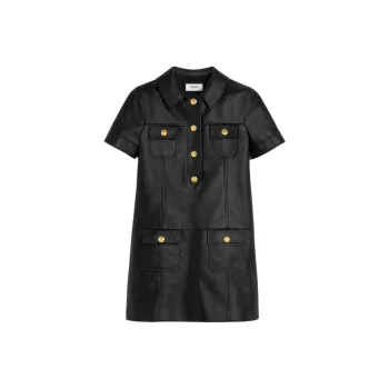 CELINE Mini Dress In Soft Lambskin