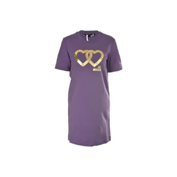 MOSCHINO Short Sleeved Dresses Women's Purple