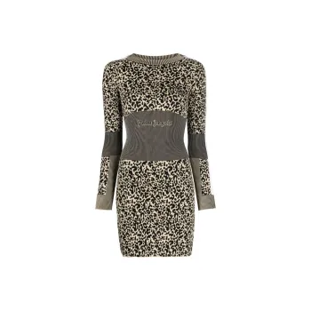 PALM ANGELS Long sleeve Knitted Dress