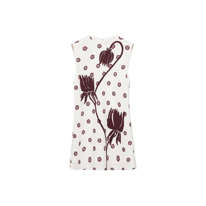 Chloe SS21 Sleeveless Dress Women's White-0