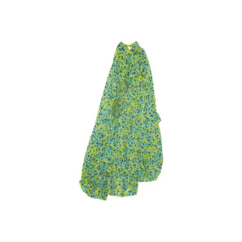 Balenciaga Long-Sleeved Dress Loose Fit Women's Green