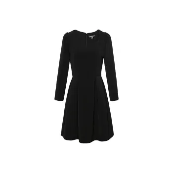 MeetMetro A Line Skirt Dress Black