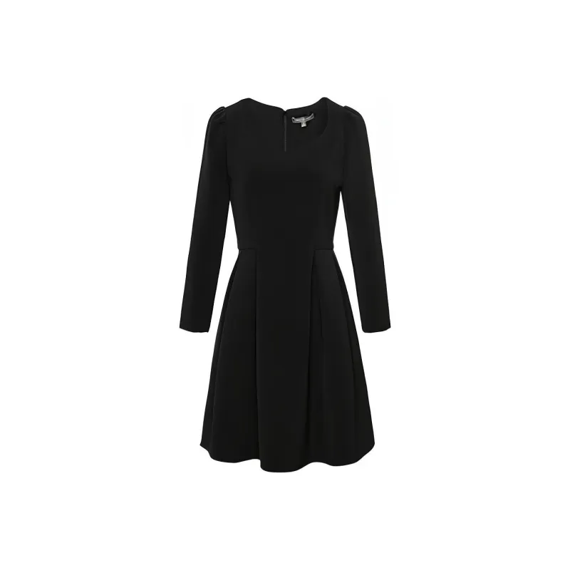 MeetMetro A Line Skirt Dress Black-0