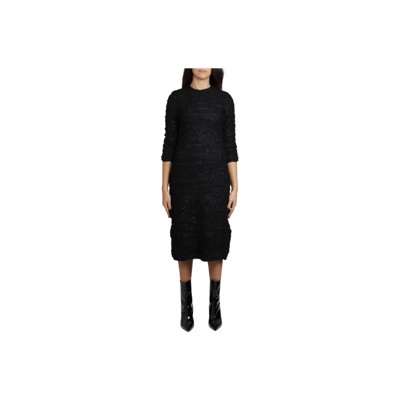 Balenciaga Tweed Button up Dress-0
