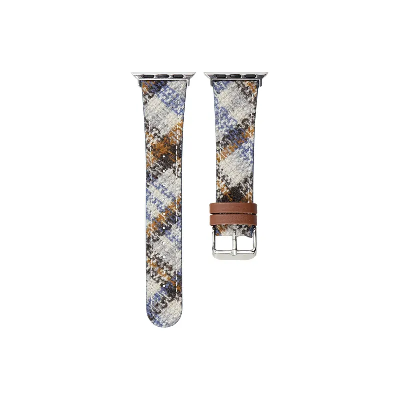 KVZUVUU Watch Band Apple Compatibility Wool Felt, Leather Material-12