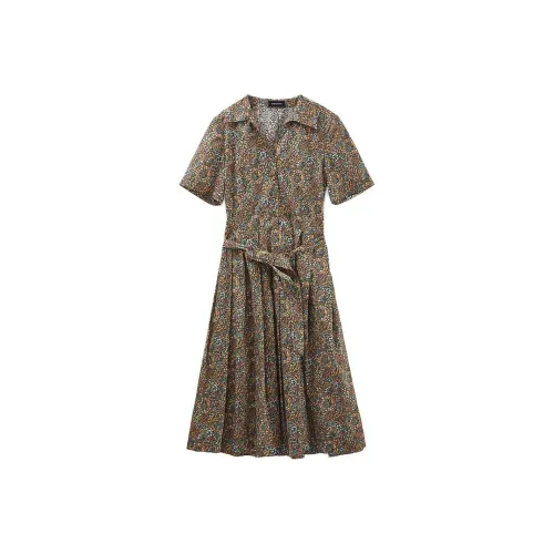 Insect Short-Sleeved Dresses Women's