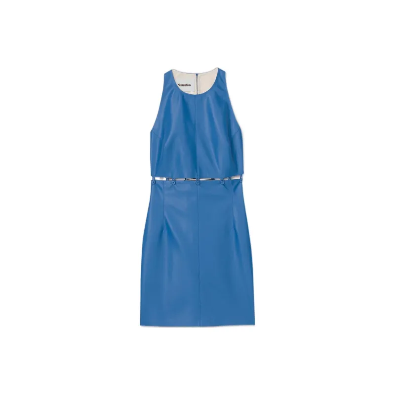 NANUSHKA Sleeveless Dresses Women's Blue-0