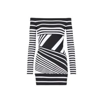 BALMAIN Jacquard stripe Minidress