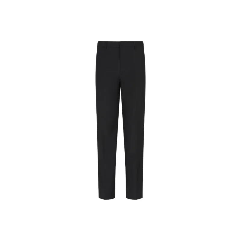 EMPORIO ARMANI Wool Poplin Chinos-0