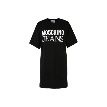 MOSCHINO Jeans Logo Printed Crewneck T-Shirt Dress
