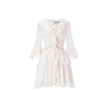Misi Camii Long Sleeved Dresses Women's Pink