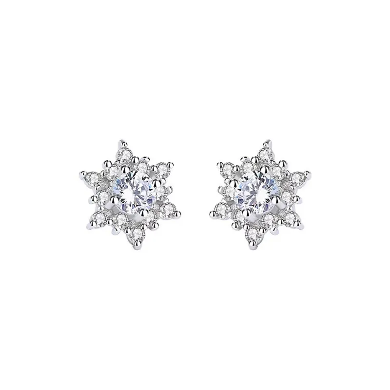 QIANFANGDAHUANGYE Zircon Clip On Earrings Women's-0