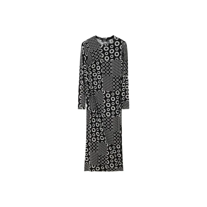 Desigual Long Sleeved Dress Women's Black-0