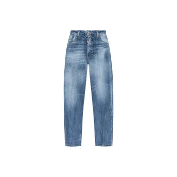 DSQUARED 2 Logo Tag Cropped Jeans