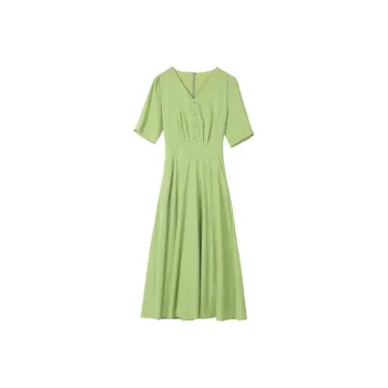 ETSE Short-Sleeved Dresses Women's Avocado Green