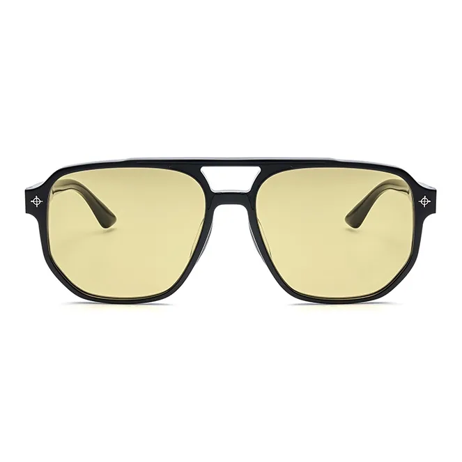 THE OWNER Plate Frame Irregular Shape Sunglasses Unisex-9