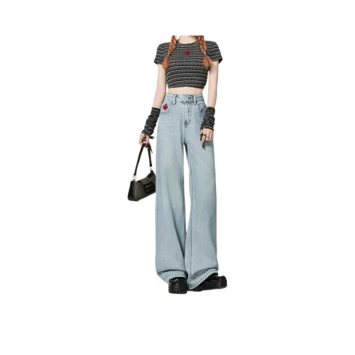 Weixi Jeans Women's Light Blue