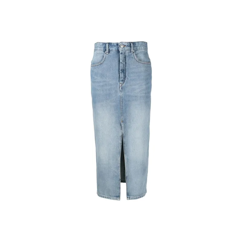 ISABEL MARANT Julicia Denim Midi Skirt-0