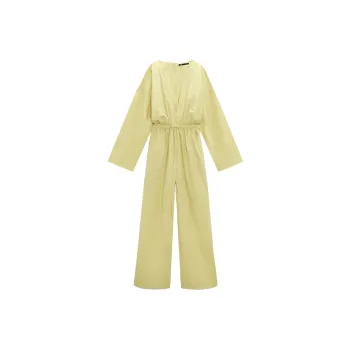 ZARA Jumpsuit Women's Grass Green
