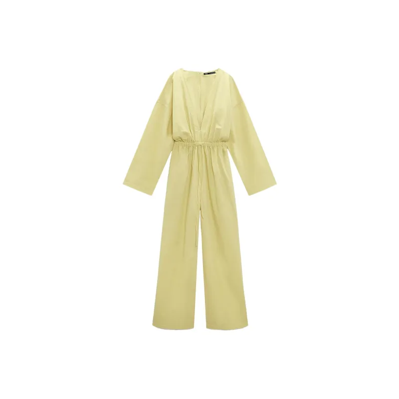 ZARA Jumpsuit Women's Grass Green-0
