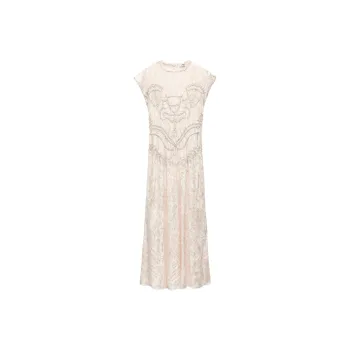 ZARA Short-Sleeved Dresses Women's Light Pink