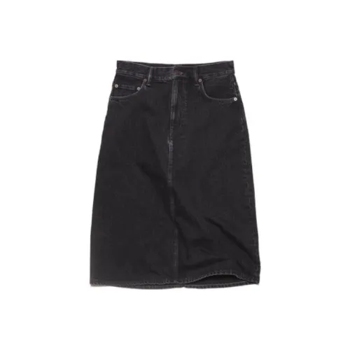 Acne Studios Denim Long Skirts Women's Black