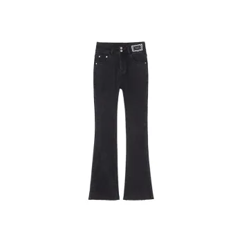 MITUAN Flared Pants Jeans Women's Black