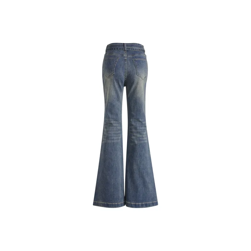 Wen Shan Jeans Women's Vintage Blue-5