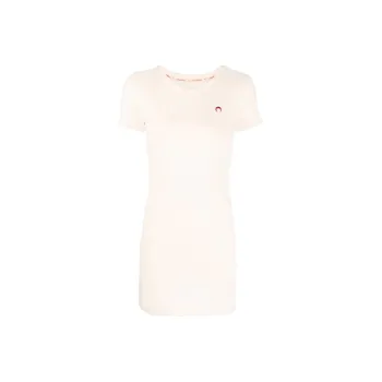 Marine Serre Short Sleeved Dresses Women's White