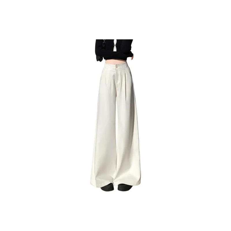Tonlion Casual Pants Women's Beige Apricot-0