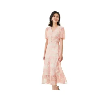VILAN Short Sleeved Dresses Women's Coral Rose