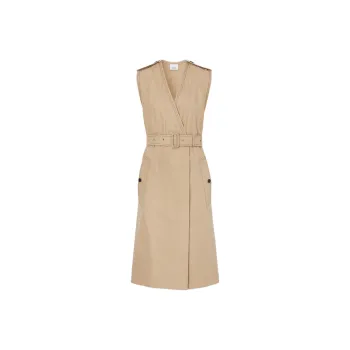 Burberry Sleeveless Dress Women's Tawny