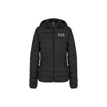 EMPORIO ARMANI Logo Printed Zipped Puffer Jacket