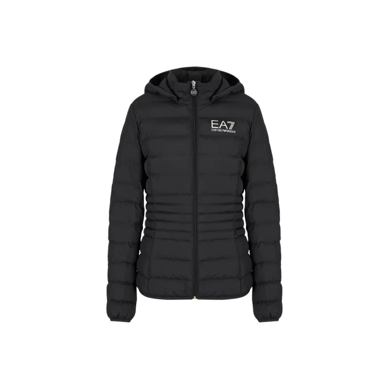 EMPORIO ARMANI Logo-Printed Zipped Puffer Jacket-0