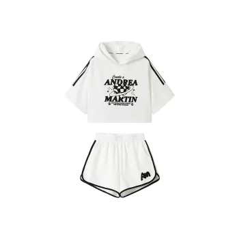 ANDREA MARTIN Sweatshirt Set Women's White