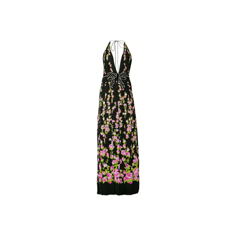 GUCCI Sleeveless Dresses Women's Black-0
