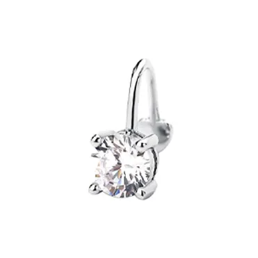 NVBBK S925 Silver Clip On Earrings Women's-0
